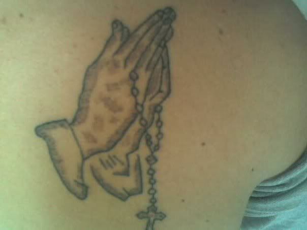 praying hands tattoo Image