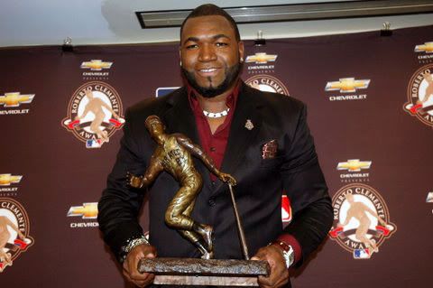 David Ortiz Wins Clemente Award