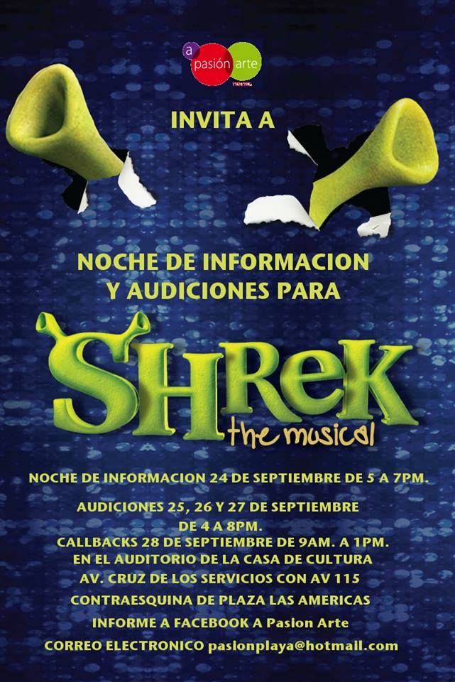 Shrek Auditions Playa del Carmen