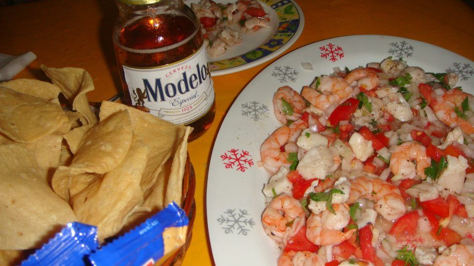 Ceviche at La Pirata Playa del Carmen