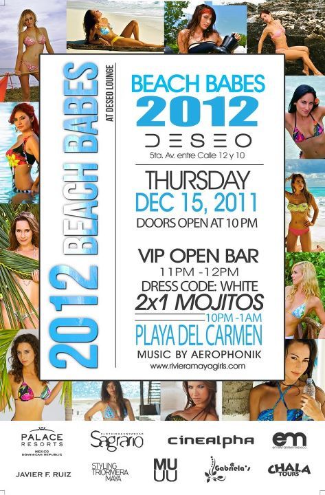 Riviera Maya Girls 2012 Calendar Party