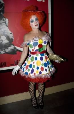 Pink as a Clown on Halloween Night 2007
