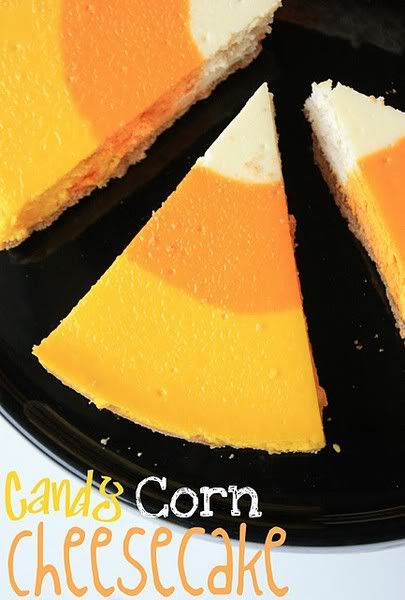 Candy Corn Cheesecake Halloween Recipe