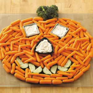 Pumpkin Veggie Tray Halloween Recipe