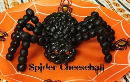 Spider Cheeseball Halloween Recipe