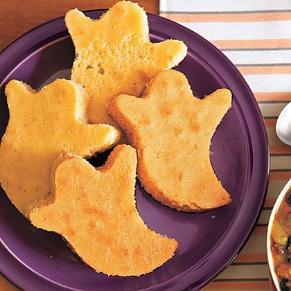 Cornbread Ghosts Halloween Recipe