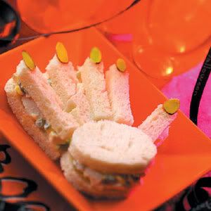 Freaky Hand Sandwiches Halloween Recipe