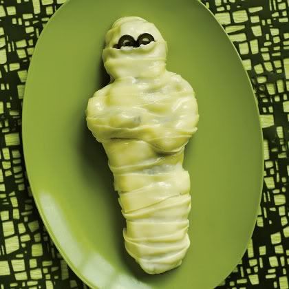 Cheesy Mummy Meatloaf Halloween Meal Recipe