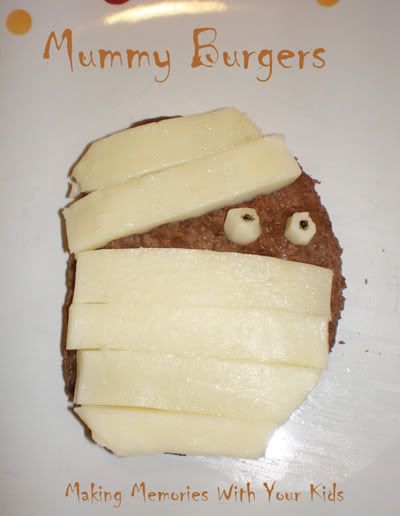 Mummy Burgers Halloween Recipe