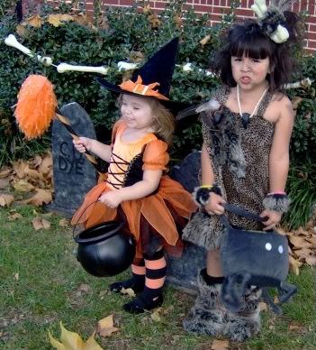 My bewitching daughter and her cousin Lexi the cave girl