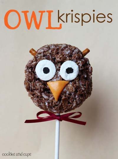 Owl Krispies Halloween Recipe