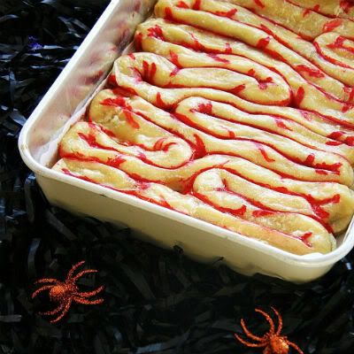 Puff Pastry Intestines Halloween Recipe