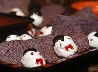 Cream Cheese Draculas Halloween Finger Food Recipe