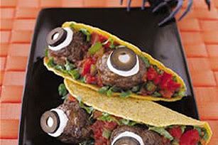 Spooky Eyeball Tacos Halloween Mexican Recipe