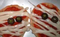 Creepy Mini Mummy Pizzas Halloween Pizza Recipe