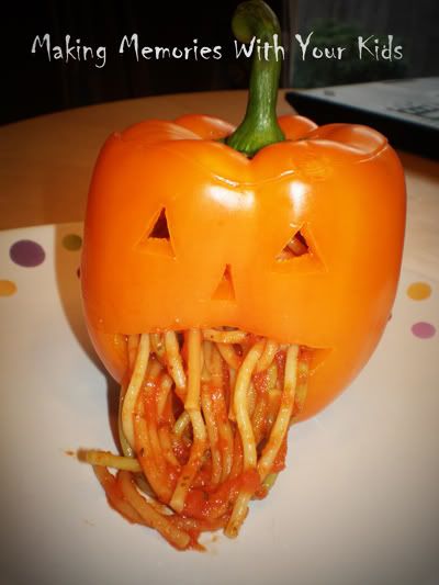 Puking Pumpkin Pepper Halloween Recipe
