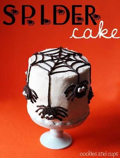Spider Cake Halloween Recipe
