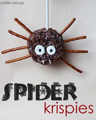 Spider Krispies Halloween Recipe