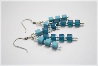 aqua earrings