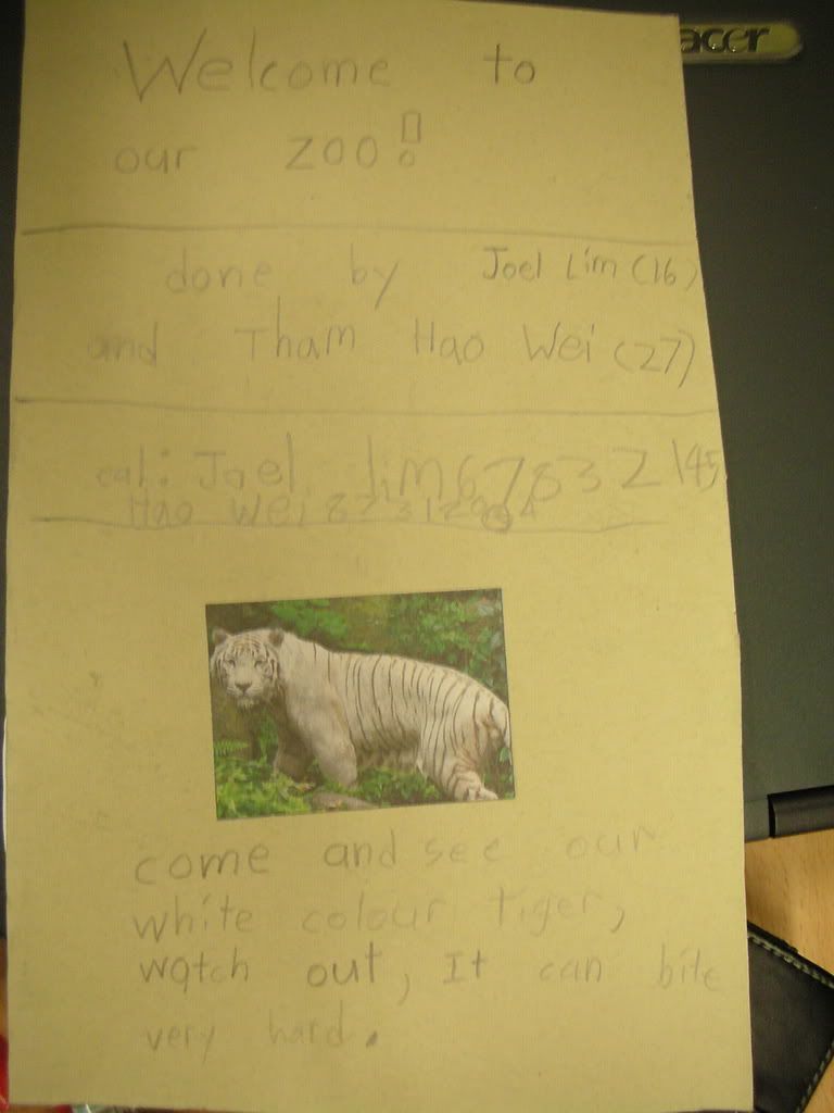 Pamphlet by Hao wei and Joel lim