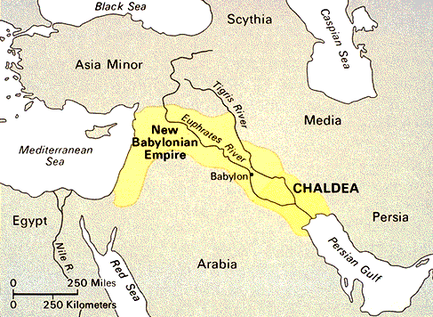 CHALDEA_Empire_625-539_BC, Chaldea atau Babilonia Baru