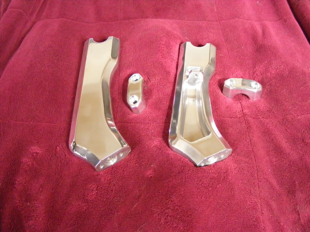 Handlebar Risers 2" Extensions welded, polished M109 Rider Forums