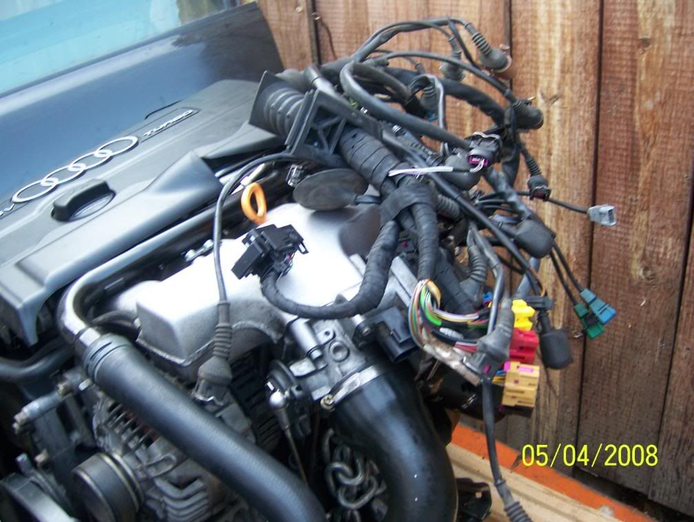 97 Audi A4 AEB 1.8T engine with wiring harness