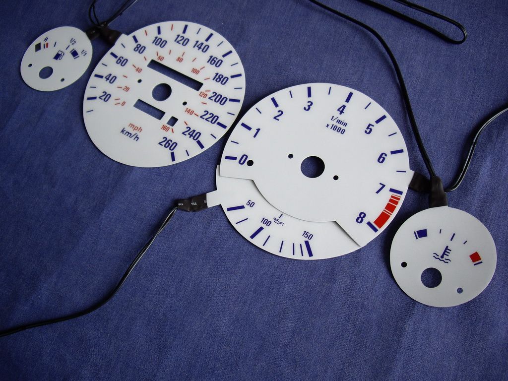 Bmw e30 white gauges
