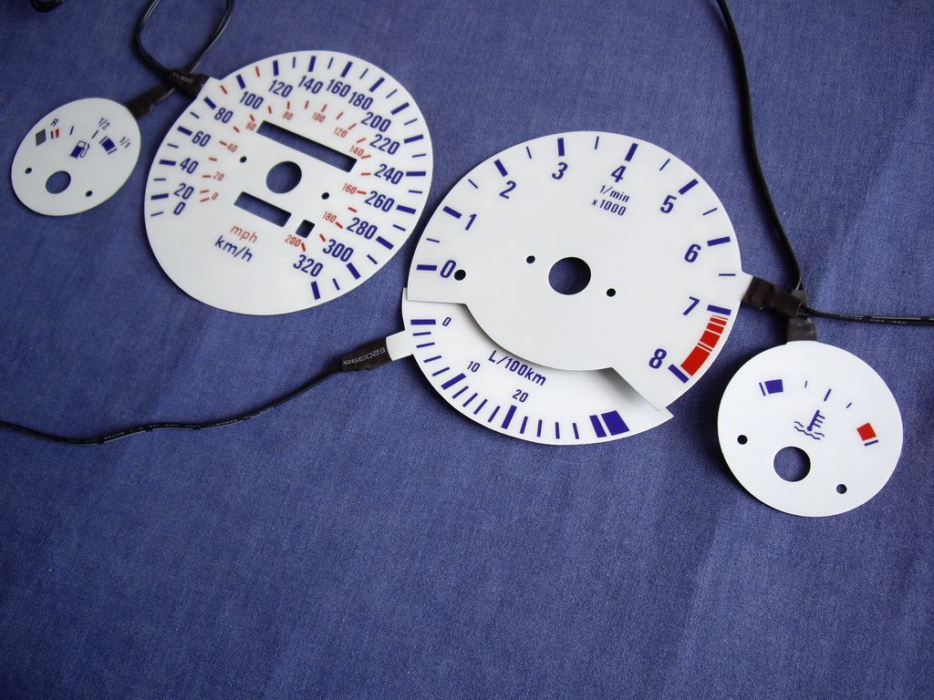 Bmw e30 white gauges #2