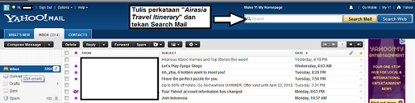 Tiket Airasia hilang