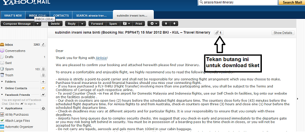 Tiket Airasia Hilang