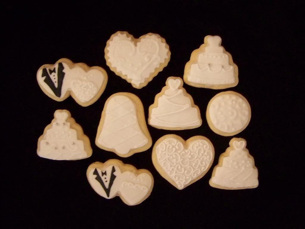 art Wedding Cookies