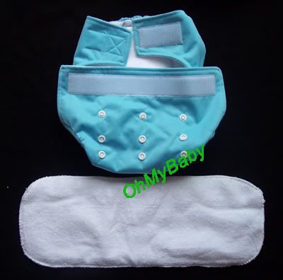 Baby Diapers Bulk on Baby Cloth Diapers 8 Insert Velcro Organic Magic Tape For Sale