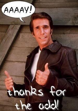 FONZIE THANKS FOR THE ADD