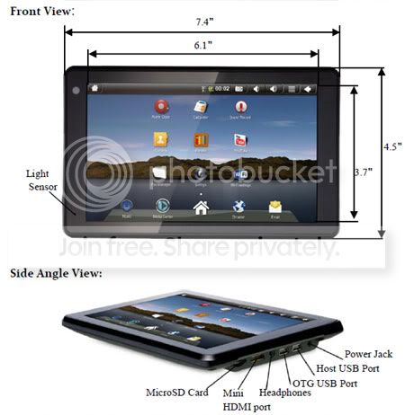 $140 7 inch Android 2.1 tablet - Android Forums at AndroidCentral.com