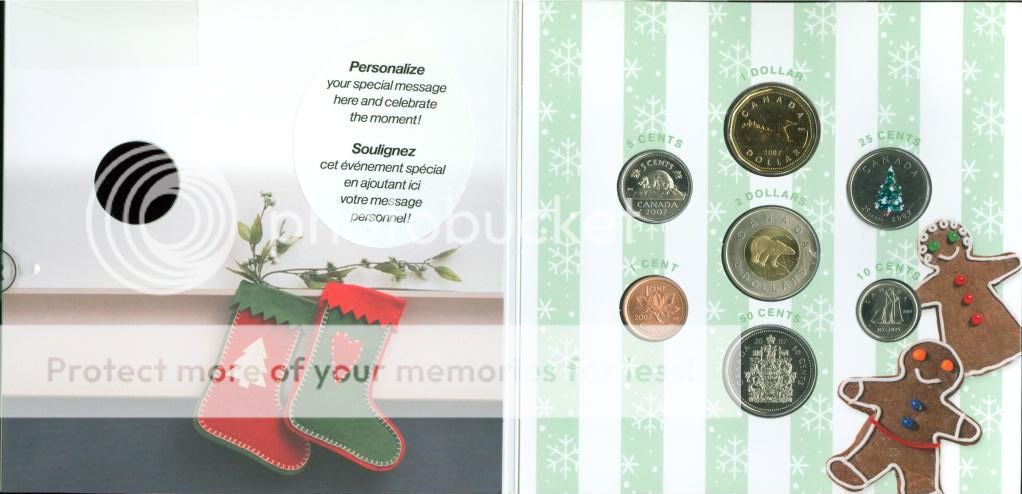 07 Christmas Holiday Coin Gift Set Royal Canadian Mint  