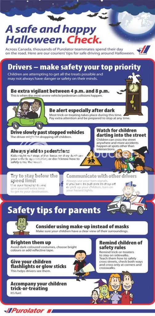 Halloween Safety Tips for Parents Courtesy of @PurolatorCanada - Multi ...