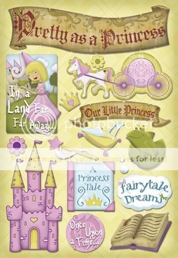 Karen Foster Princess Dreams Fairytale Crowns 12x12 2pc